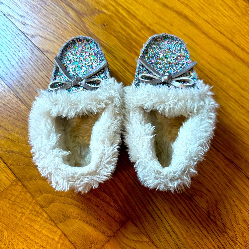 Glitter moccasins!